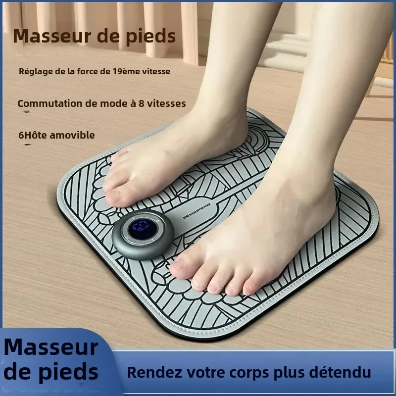 

Foot Massager USB Charging Electric EMS Foot Massager Pad Electrical Muscle Stimulation Portable Feet Acupoints Massage Mat