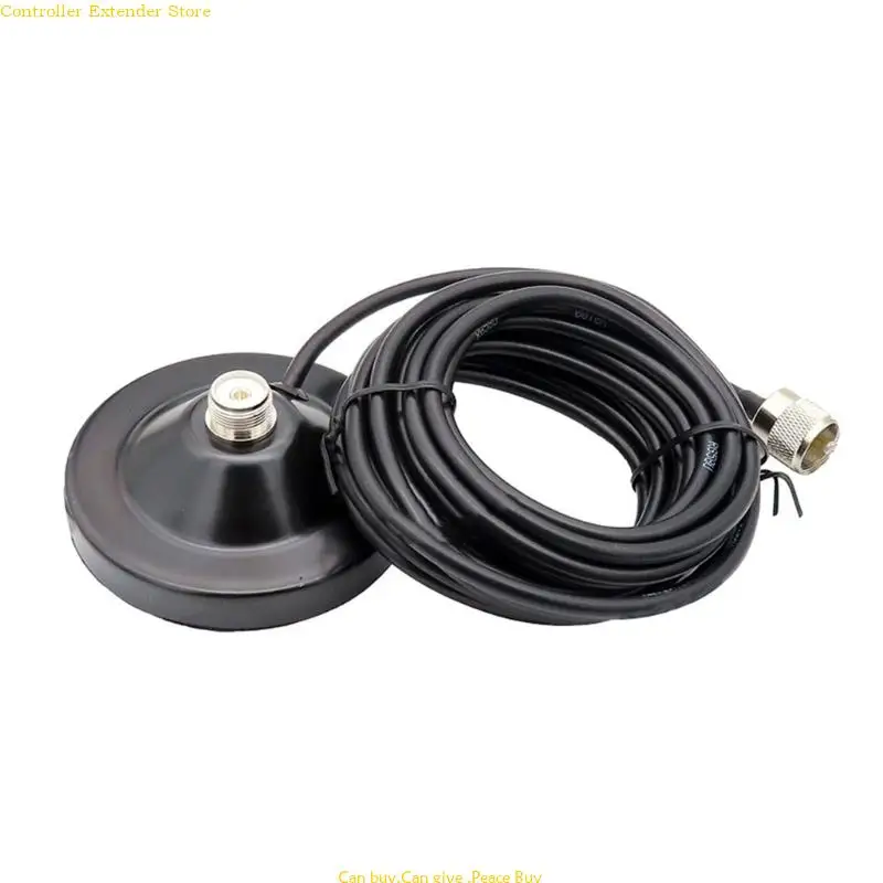 

Mount Base 9cm with 5M Extension Coaxial Cable PL259 UHF-Male for Mobile Radio Antennas