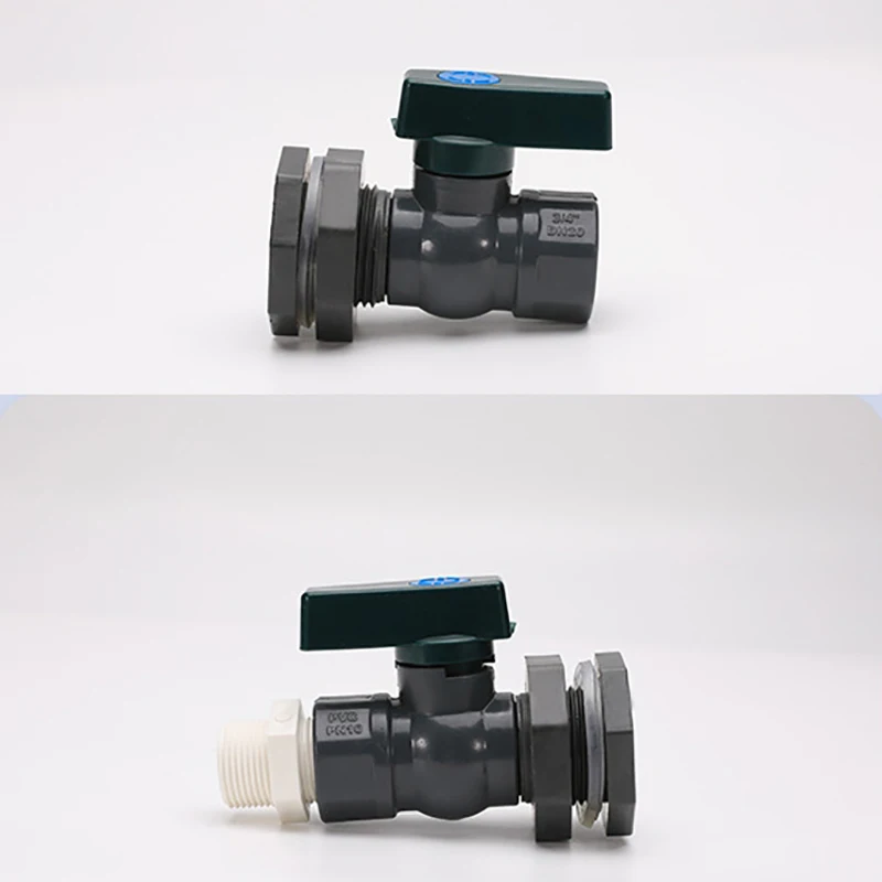 New PVC Rain Barrel Diverter Kit 3/4 Inch Rain Barrel Valve Rain Barrel Spigot Kit With Bulkhead Fitting Adapter