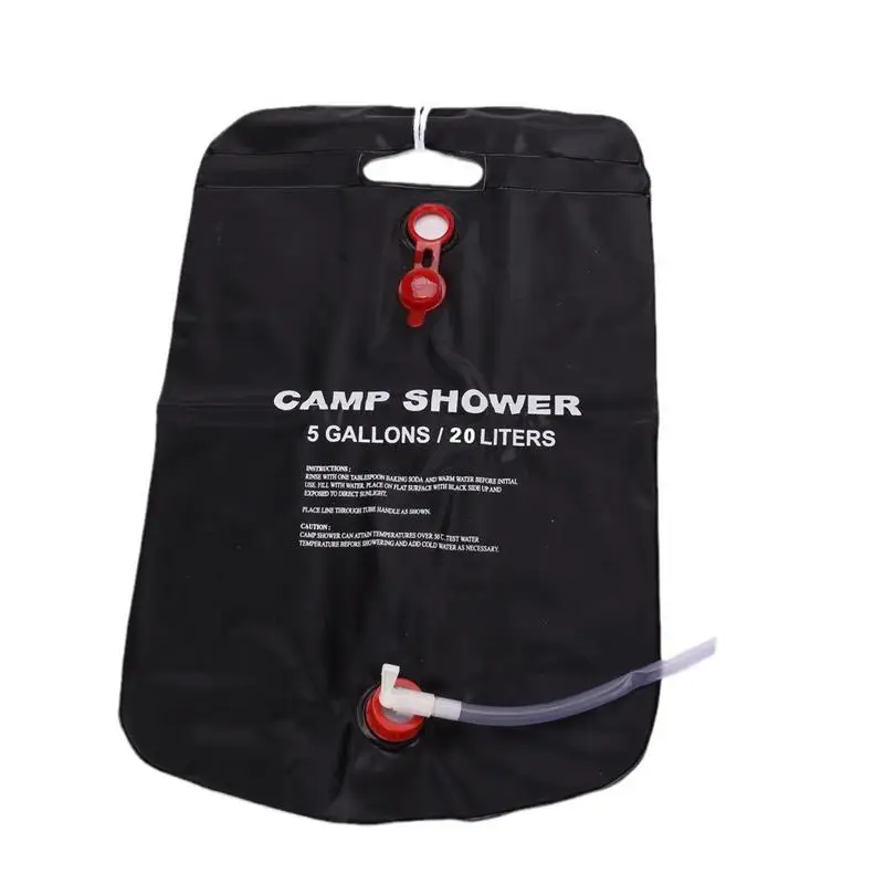 

Solar Showers For Camping Solar Heated Water Tank 20L Shower Bag Camping Accessories With Removable Hose Large Capacity Water