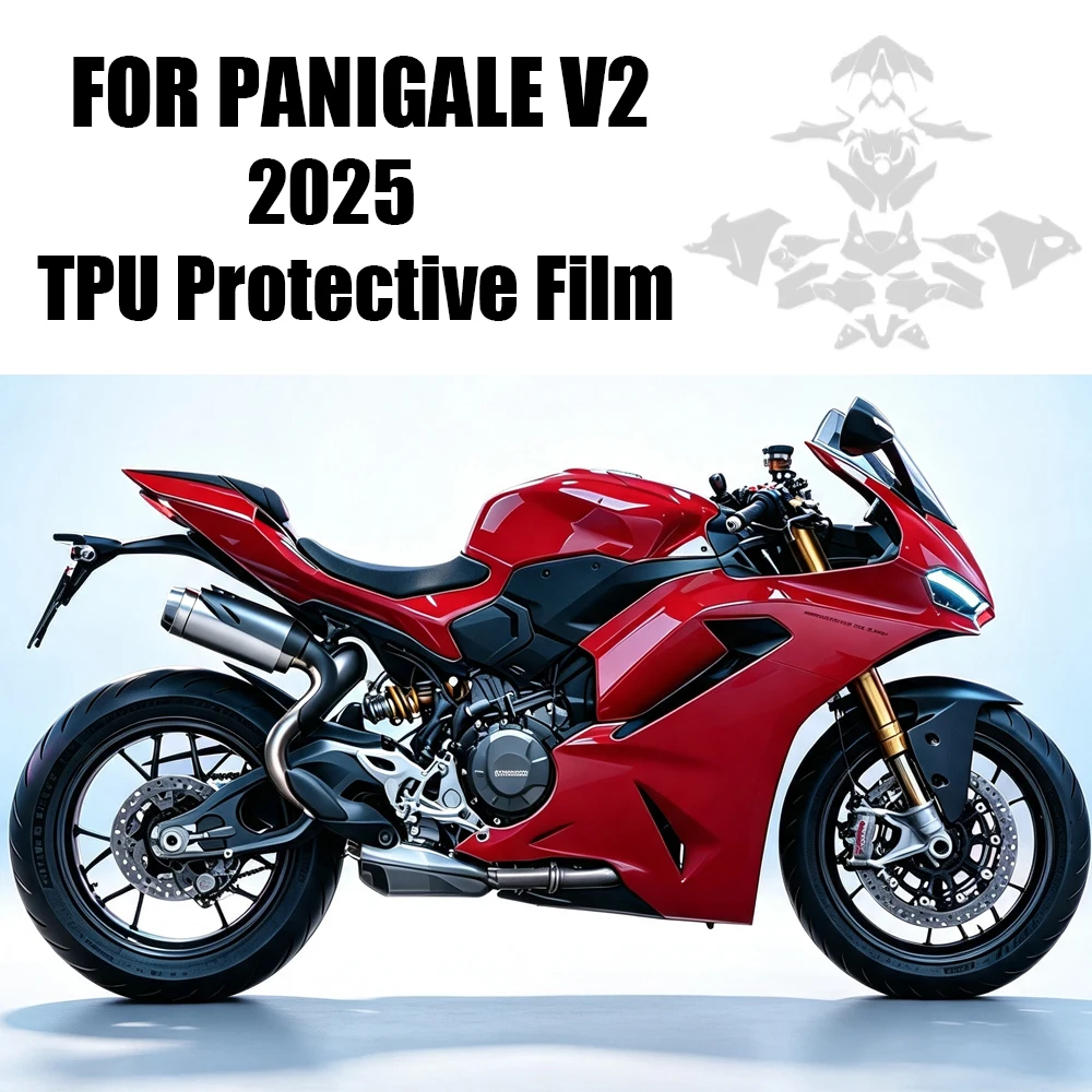 Motorcycle PPF PANIGALE V2 2025 Paint Protection Film Set TPU Protective Self-Healing Full Body FILM For DUCATI PANIGALE V2