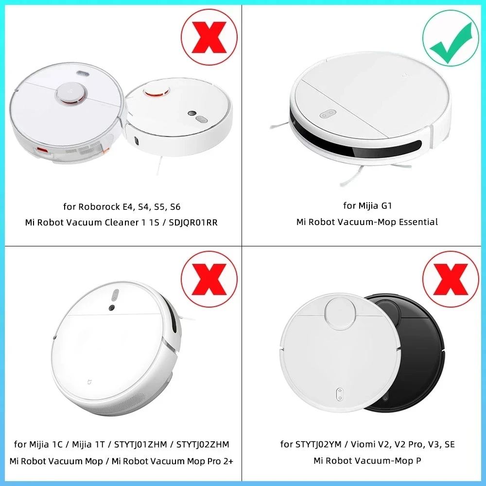 For Xiaomi Mijia G1 MJSTG1 Mi Robot Vacuum Mop Essential SKV4136GL Spare Parts Main Side Brush Hepa Filter Rag Cloth Replacement