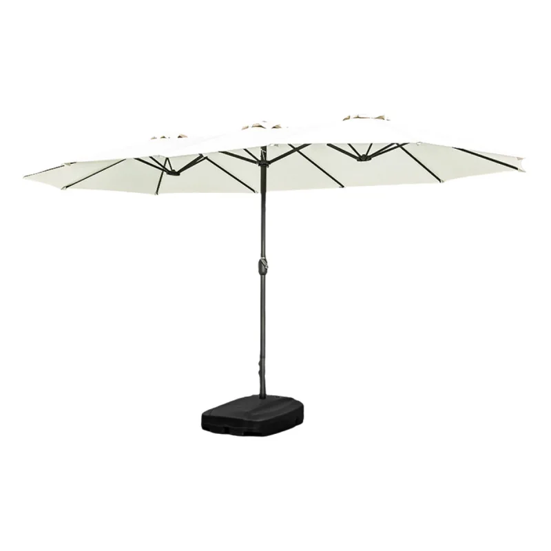 Outdoor Parasol Courtyard Villa Garden Terrace Sky Cafe Commercial Camping Sun Umbrella Three-headed Middle Pillar Umbrella