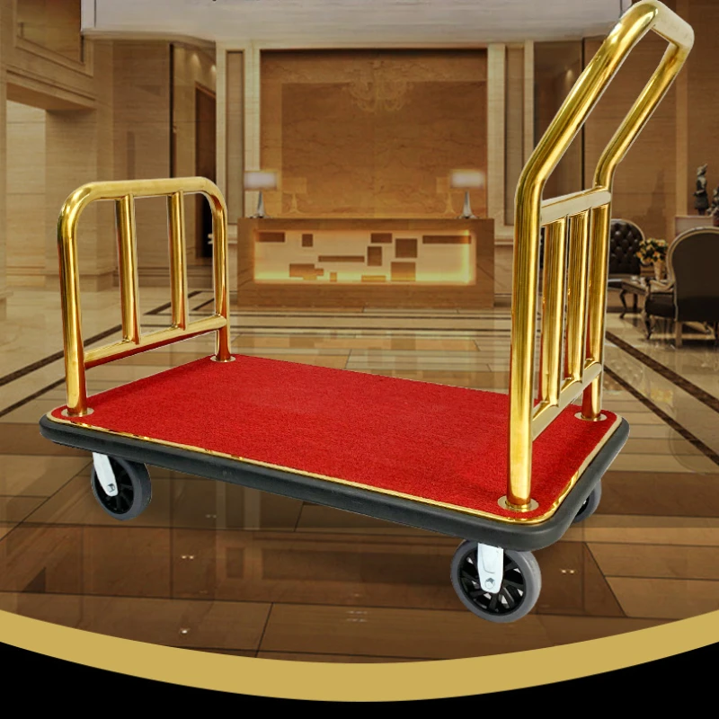 

Small Cart Stainless Steel Iron Trolley Utility Portable Hotel Cleaning Carrying Janitorial Commercial Vegetables Rack Service