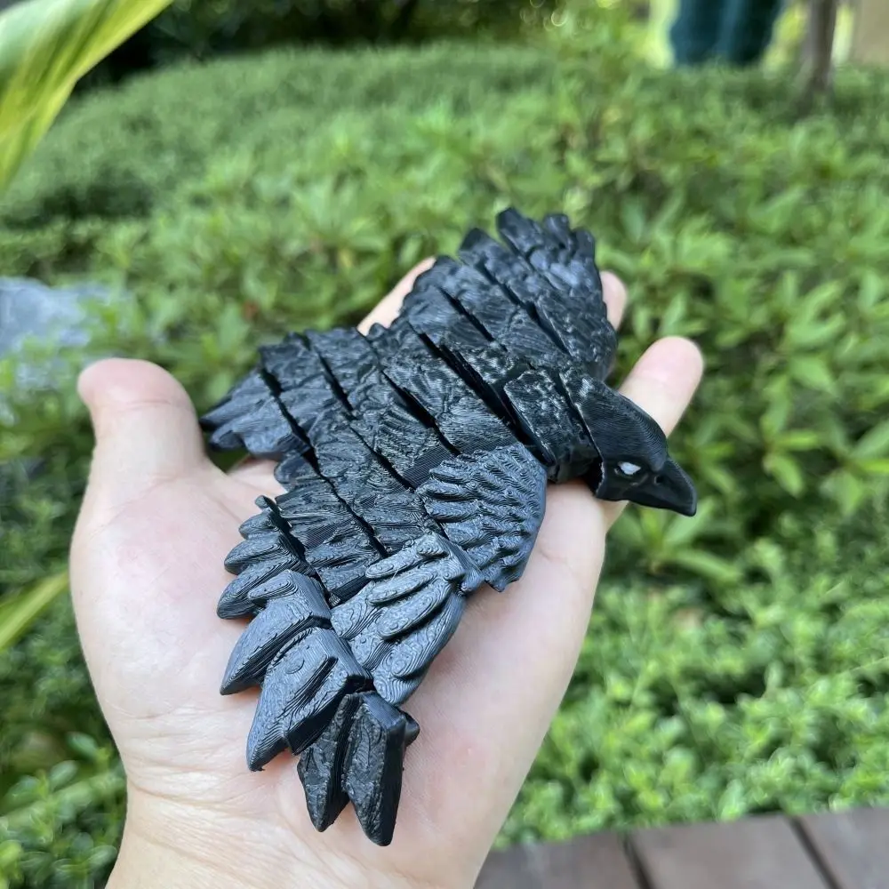 Ornement d'aigle imprimé en 3D multi-articulé, impression 3D en plastique, jouets animaux multi-articulés, Collection artisanale, Simulation d'aigle