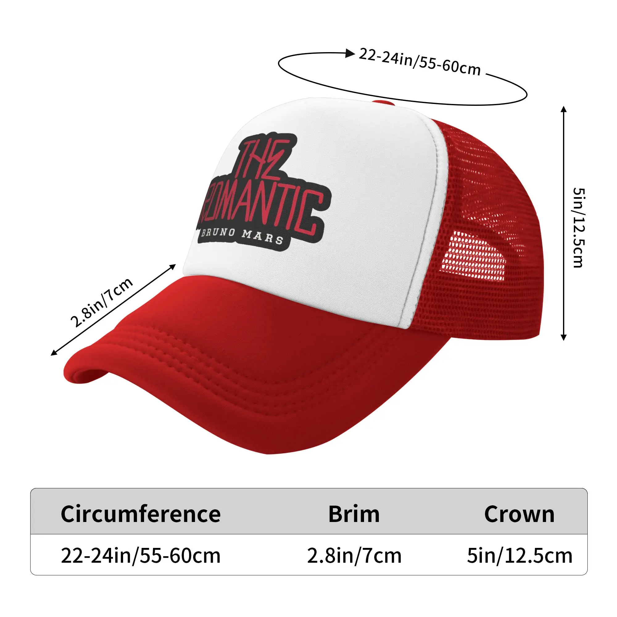 Bruno Mars The Romantic Tour 2026 Casual Baseball Cap  Running Hippie Sun Hats Summer Sun-Proof Men Adult Design Baseball Caps