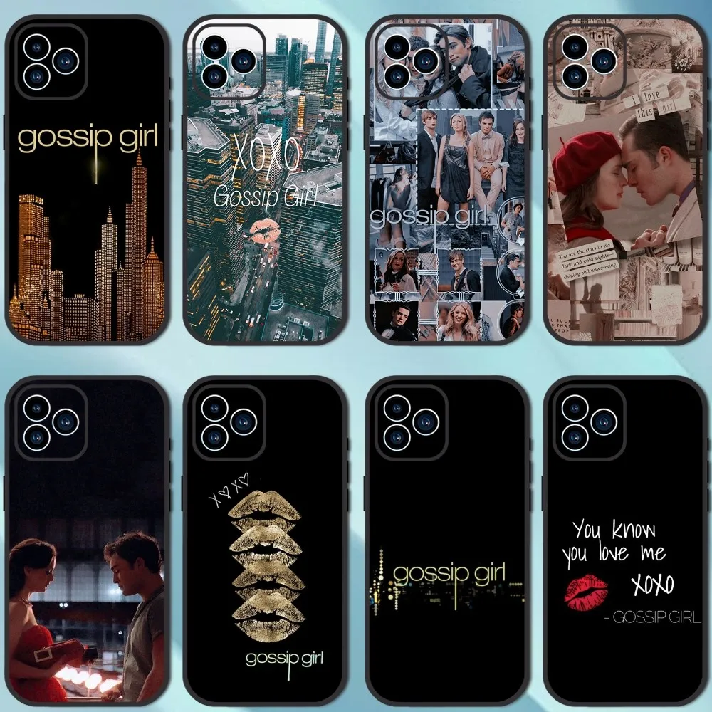 TV G-Gossips Girl Phone Case For iPhone 13 12 11 14 15 Pro XS Max XR X 8 7 6S 6 Plus Soft Back case