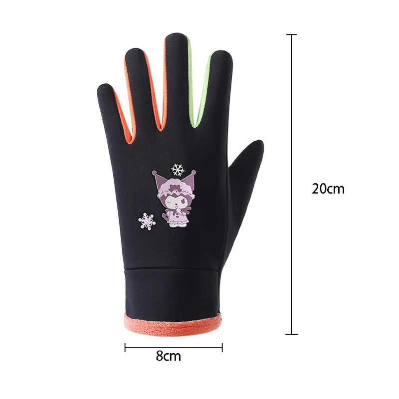 5-10 Years Kids Gloves Winter Cute Cartoon Skin-Feel Windproof Children Mittens Outdoor Keep Warm Riding Boys Girls Gloves