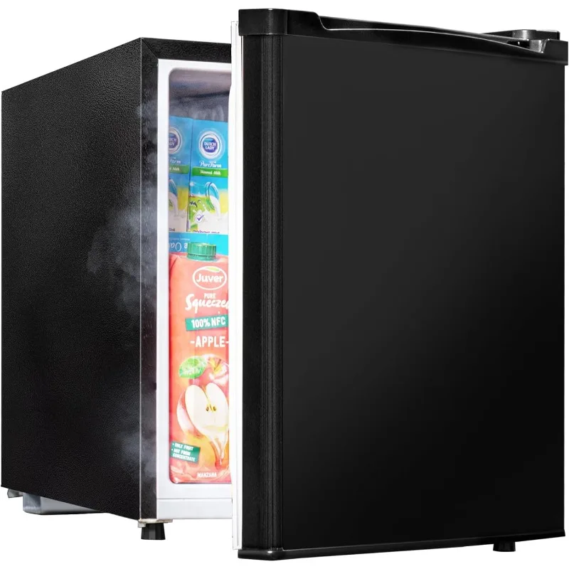 Low Noise Compact Refrigerator, Adjustable Thermostat, Energy Saving, Stylish Small Fridge for Bedroom, Office,