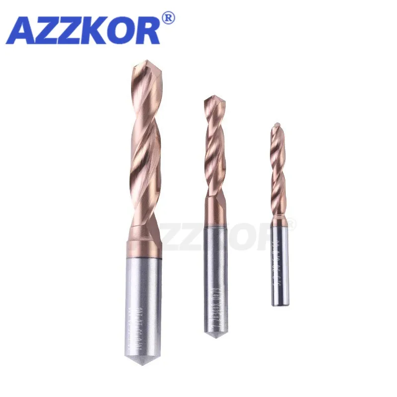 Carbide Alloy Drill Tungsten Steel 3D 5D 140 Angle Twist Bit Straight Handle Solid Monolithic Drill For CNC Lathe Machine