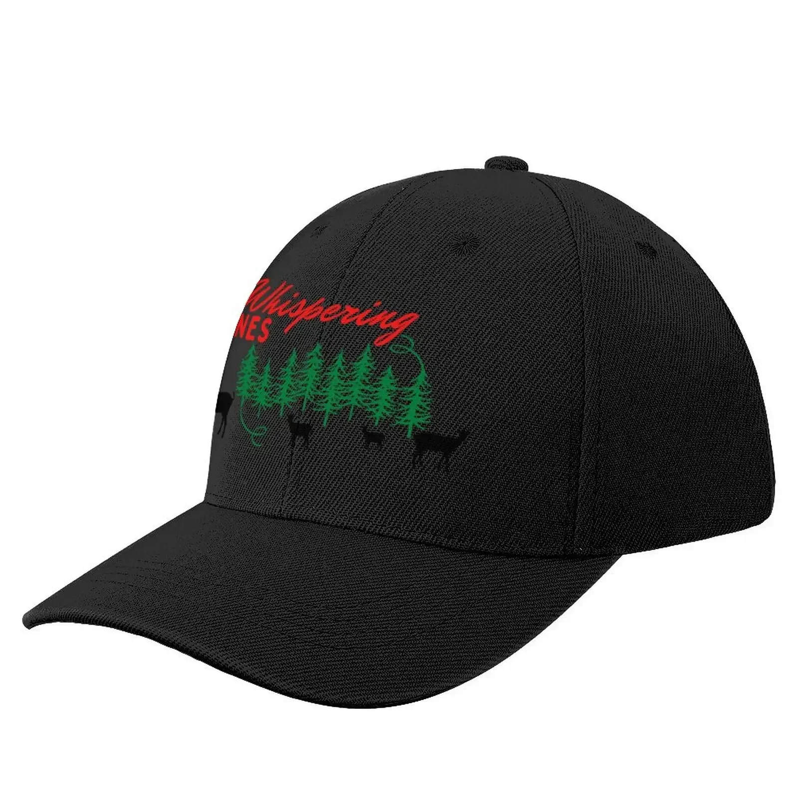 

Whispering Pines Working Ranch with Goats Red and Black Baseball Cap Gentleman Hat Snapback Cap Beach Hip Hop Hats Woman Men's