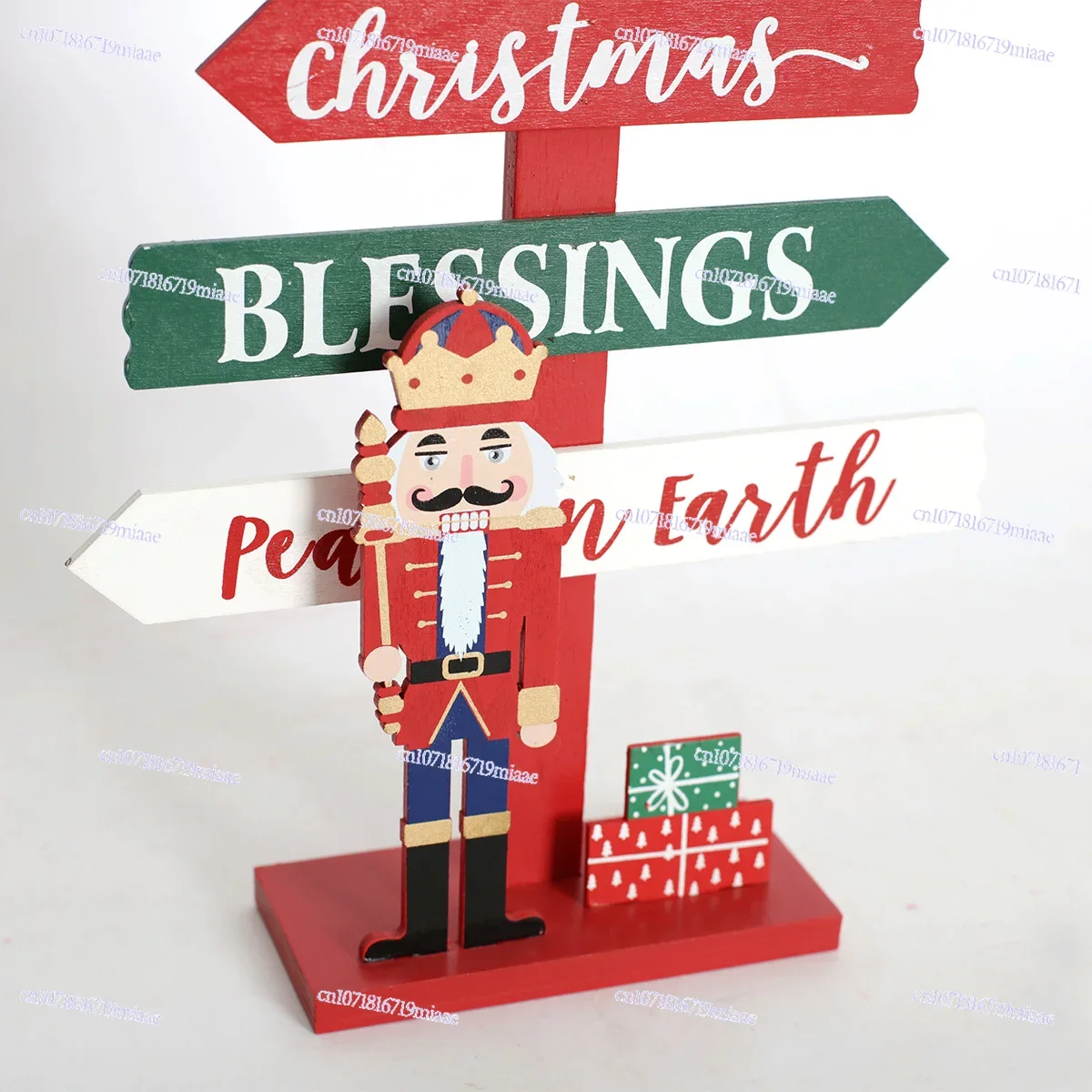 Christmas Wooden Tree Sign Ornament Decorative Gift 36cm High