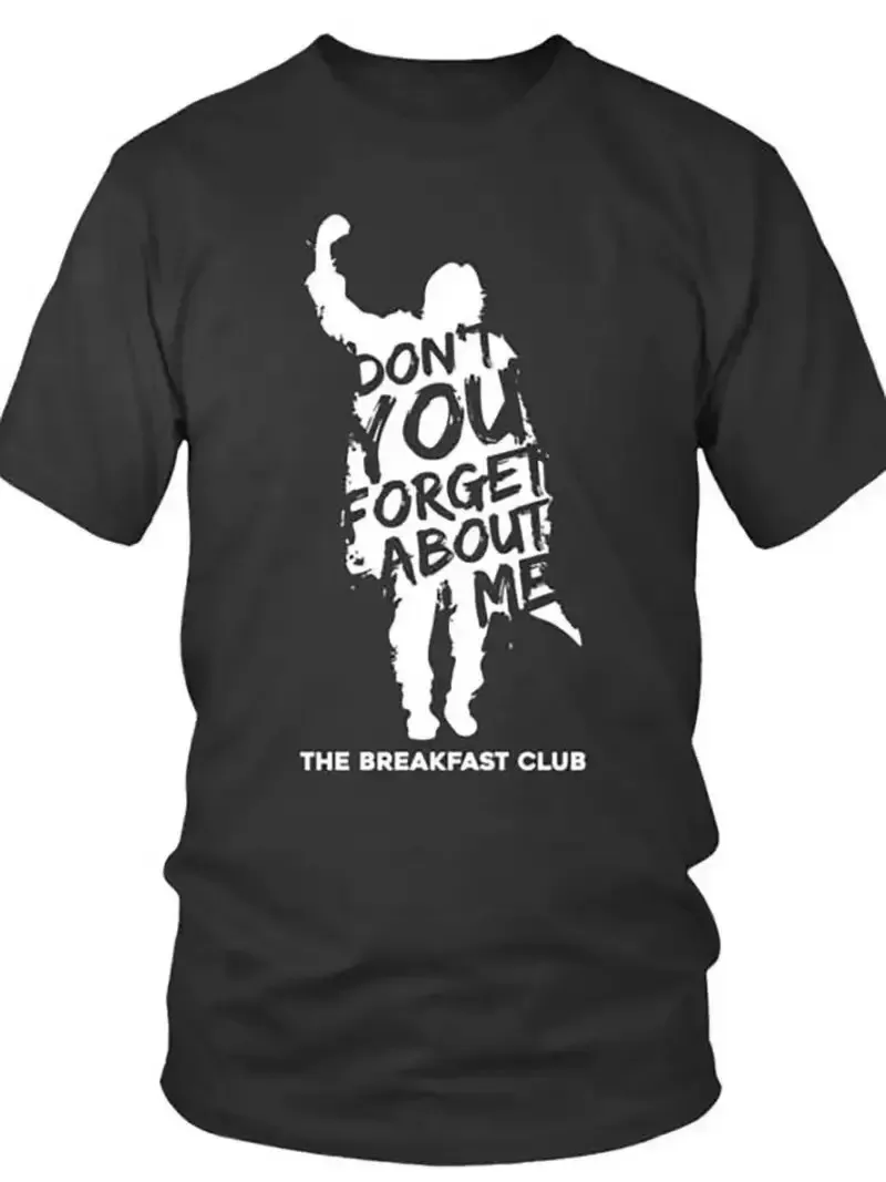 Ultra-Soft Cotton The Breakfast Club Men's Black T-Shirt | Crew Neck Tee with U