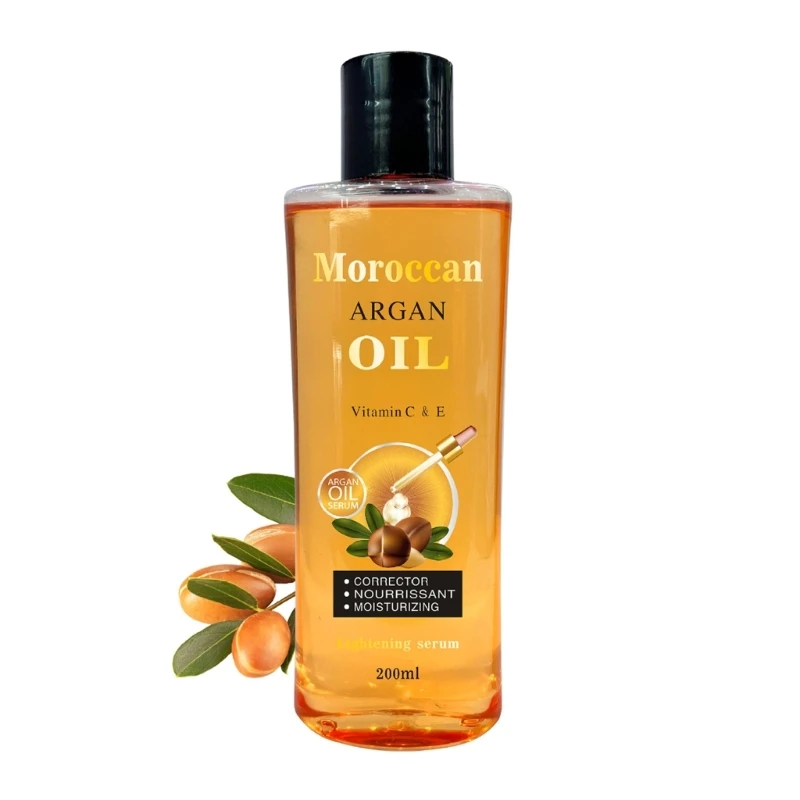 Organic Moroccan Argan Oil Massage Dry Damaged Skin Hair Face Scalp Repair Care Natural Body Massage Oil Dropship