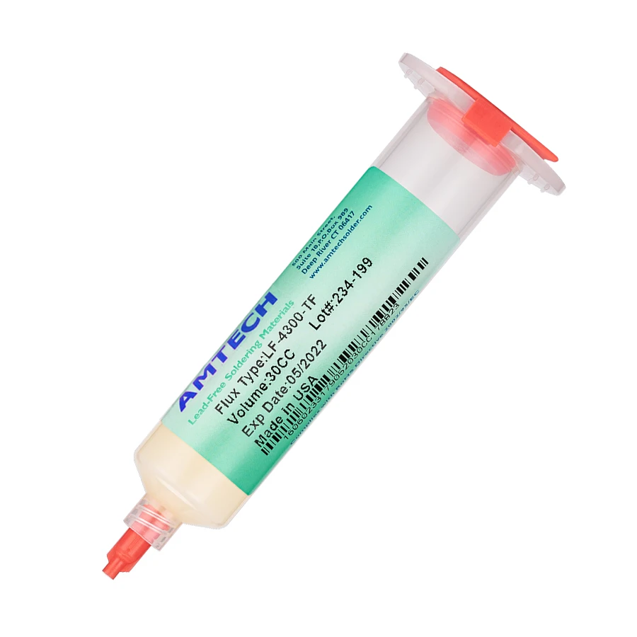 AMTECH 10CC/30CC Solder Flux for Electronics Soldering LF-4300-TF No Clean Soldering Flux Paste