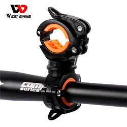 WEST BIKING Bike Light staffa multifunzionale portalampada per bicicletta girevole a 360 gradi supporto per torcia a LED accessori per ciclismo