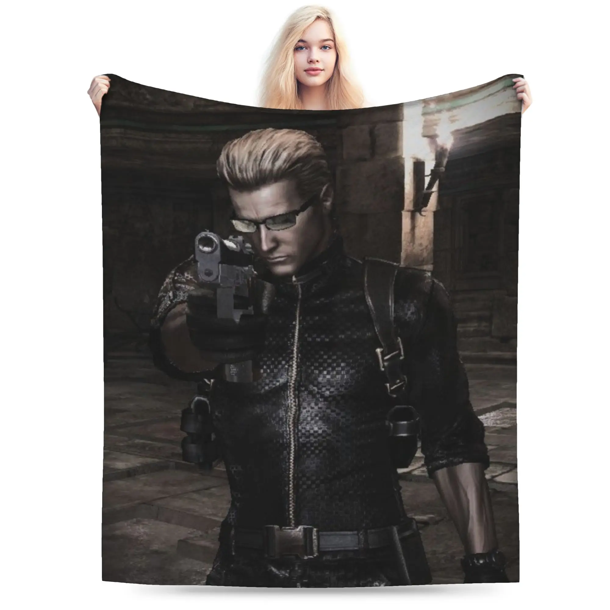 Albert Wesker  Stuff Blanket Super Soft Fleece  Throw Blanket Comfortable Bedspreads