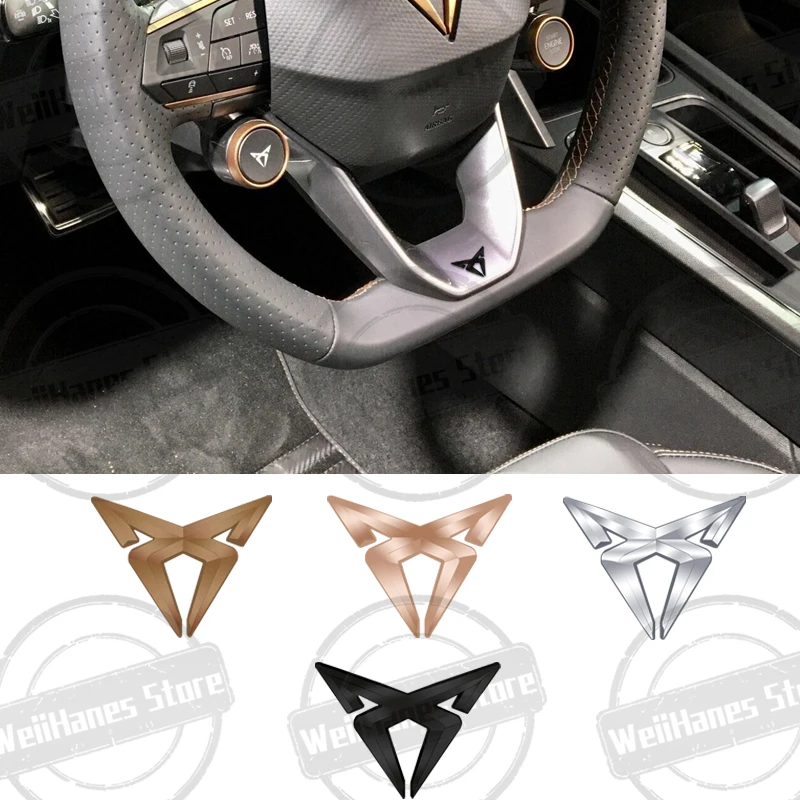 Metal Small 3D Badge For Leon 5f Ibiza 6l 6j 1p MK3 ATECA Tarraco Mii Exeo Car Steering Wheel Center Sticke Interior Decoration