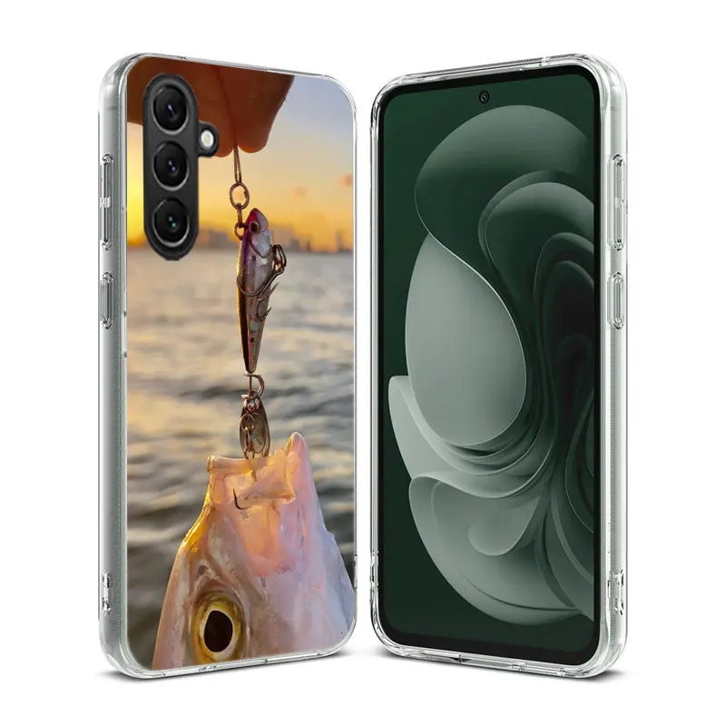 Fishing Professional Bait Joint bait Clear Phone For Samsung Galaxy A52S A42 A32 A22 A12 A02S A70 A50 A40 A30 A20 A20E A71 A51 A