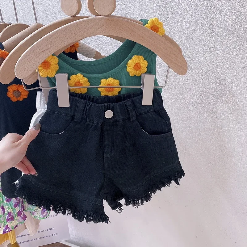 

Детские однотонные модные шорты для детей 2–7 лет, летние короткие штаны для девочек, детские шорты для малышей