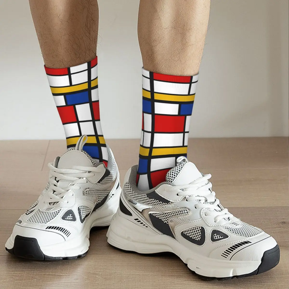 De Stijl #1 (Mondrian Inspiriert) Erwachsene Socken Unisex socken, männer Socken frauen Socken