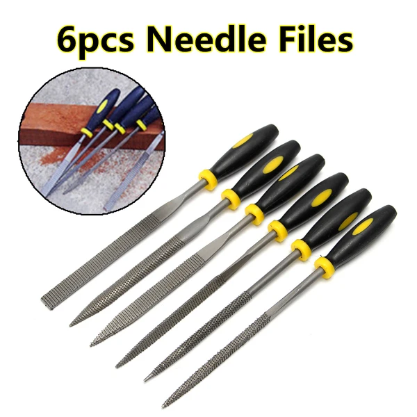 

6pcs Mini Files Metal Filing Rasp Needle File Wood Tools Hand Woodworking Tool Set