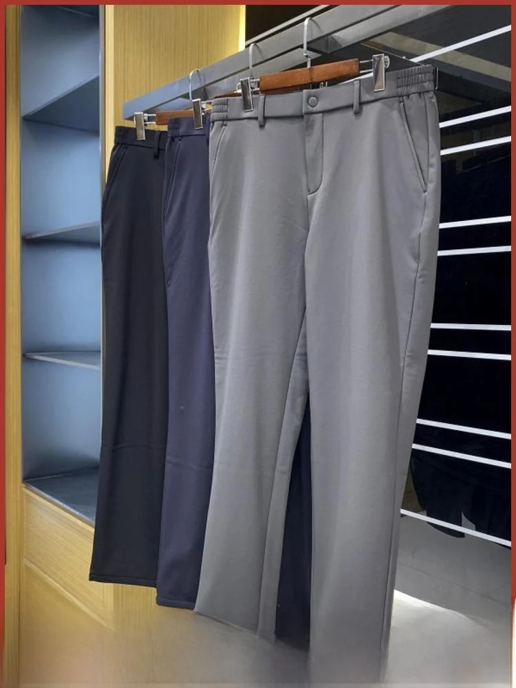 

Мужские повседневные брюки с прямыми штанинами на подкладке, удобные эластичные брюки осень-зима Faion Sports Sle Bot