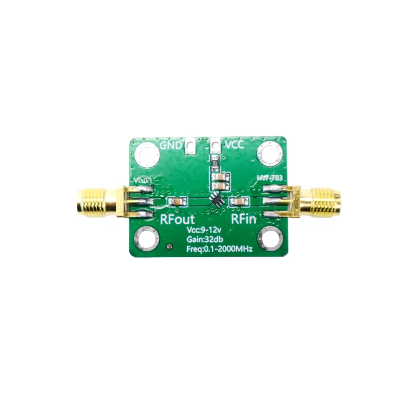 Low-noise high-gain development council for the 30dB broadband 0.1-2000MHz RF amplifier's LNA