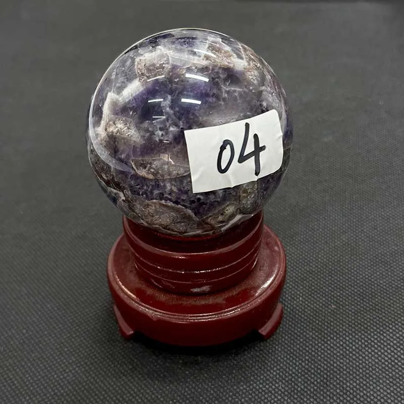 

Натуральный мечтательный аметист Рейки Исцеляющий кварцевый шар Хрустальный камень 70 мм с подставкой
