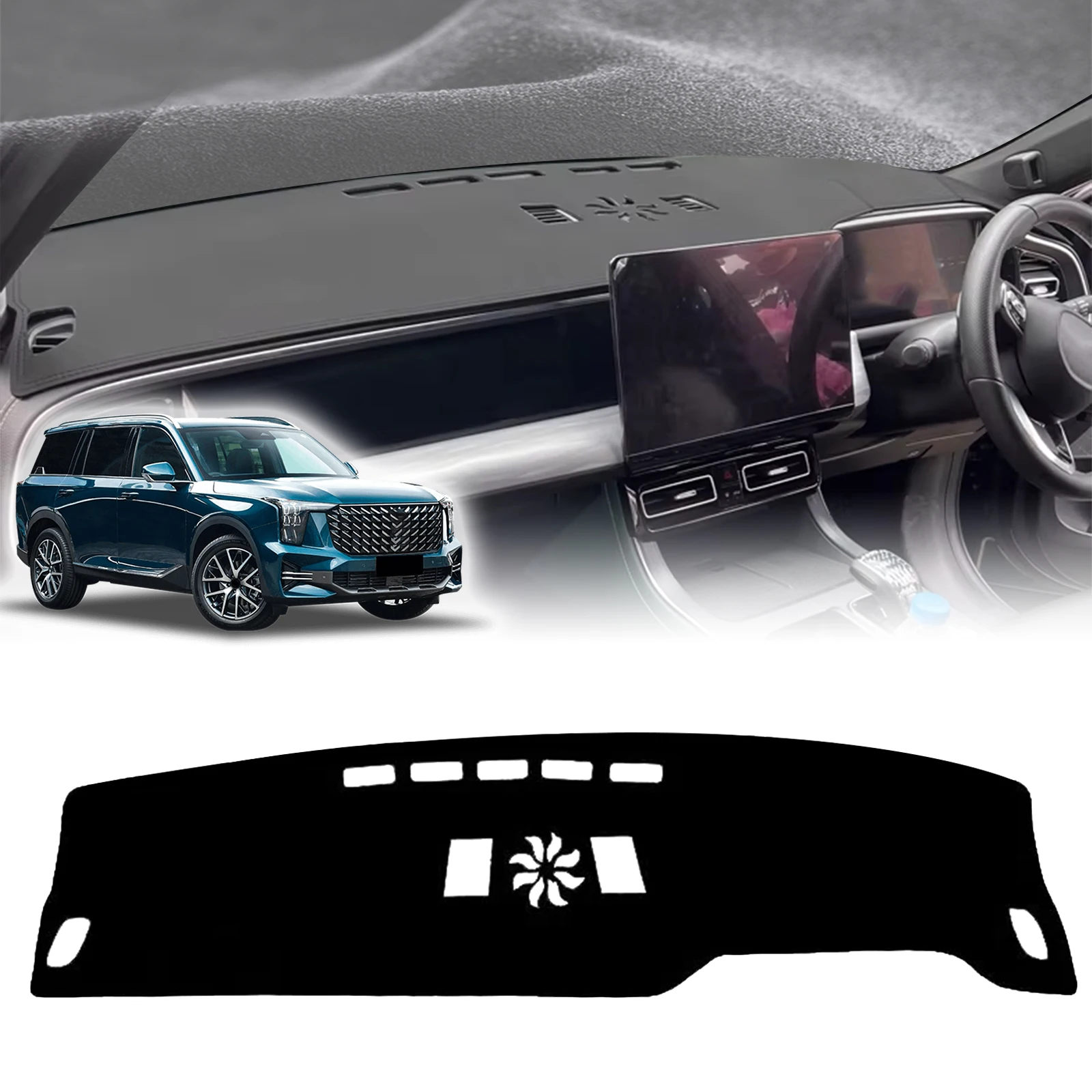 

for GAC Trumpchi GS8 2023-2026 Dashboard Cover ​​Fit Dash Mat Sun Protection Anti‑Reflection Cover Dash Pad Dashmat Accessories