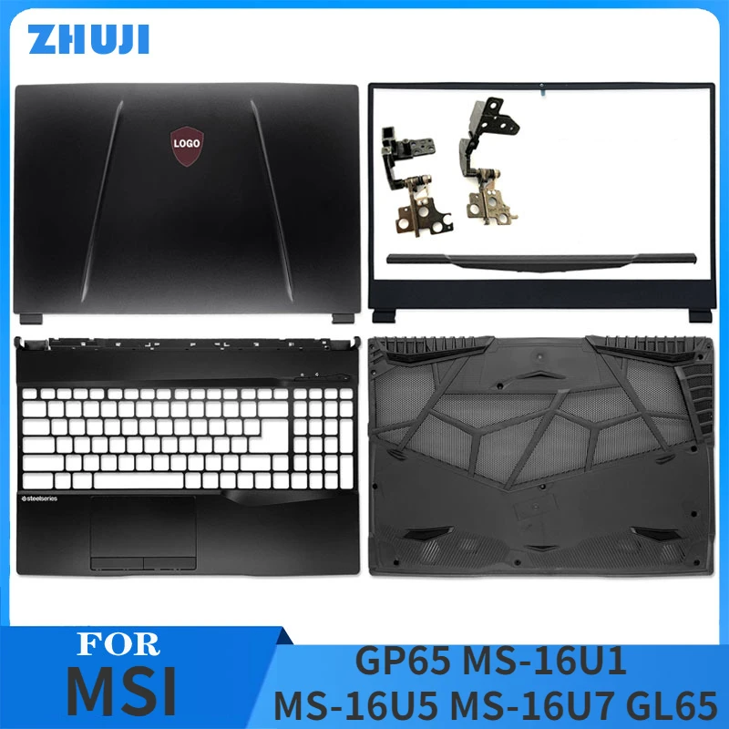 

NEW Original For MSI GP65 MS-16U1 MS-16U5 MS-16U7 GL65 Laptop LCD Back Cover Front Bezel Palmrest Bottom Case Hinges 15.6 Inch