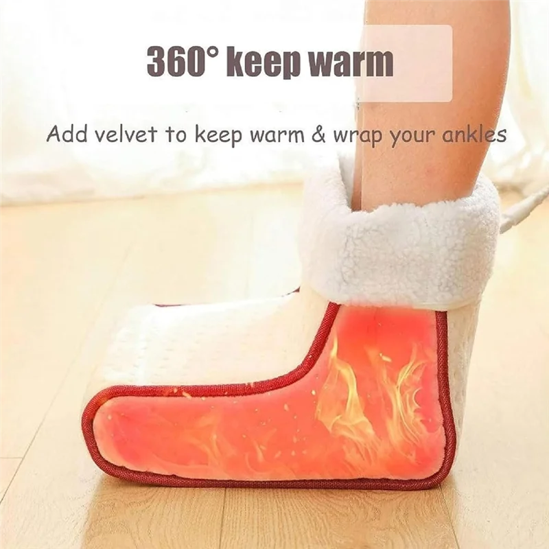 A40Z-Electric Foot Warmer Double-Side Electric Foot Heating Pad Foot Warmers For Home Office Under Table Desk