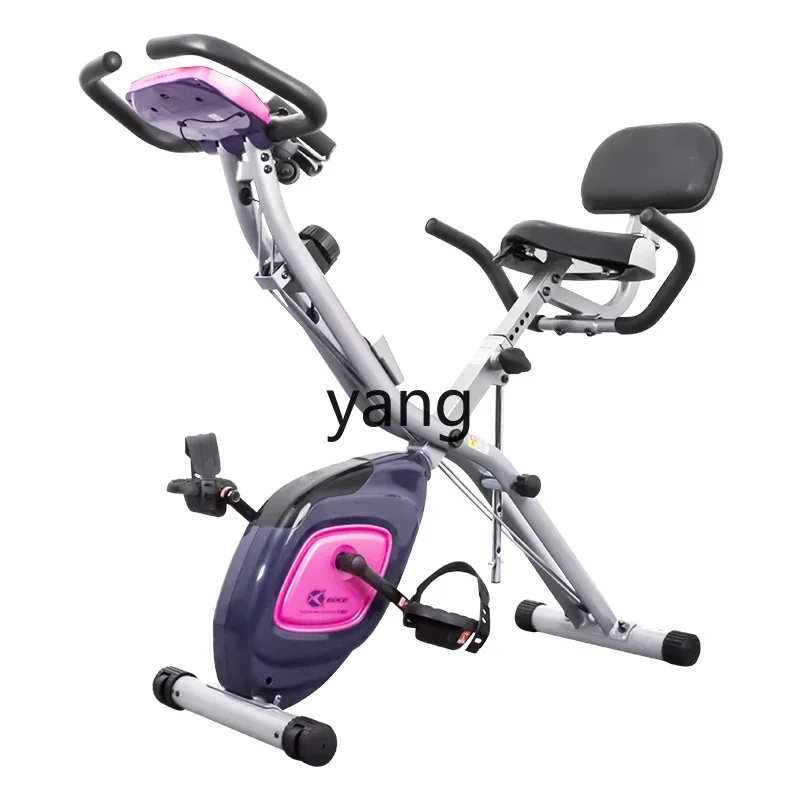 

YJQ Folding Exercise Bike Magnetic Control Spinning Bike Home Silent Bike Small