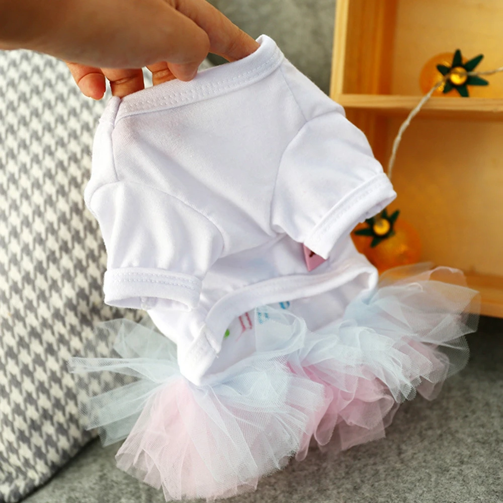 Dog Dress Summer Pet Clothes For Dogs Skirt Birthday Princess Dog Wedding Dresses Yorkie Clothes For Dogs Skirts Pet Cat Dress