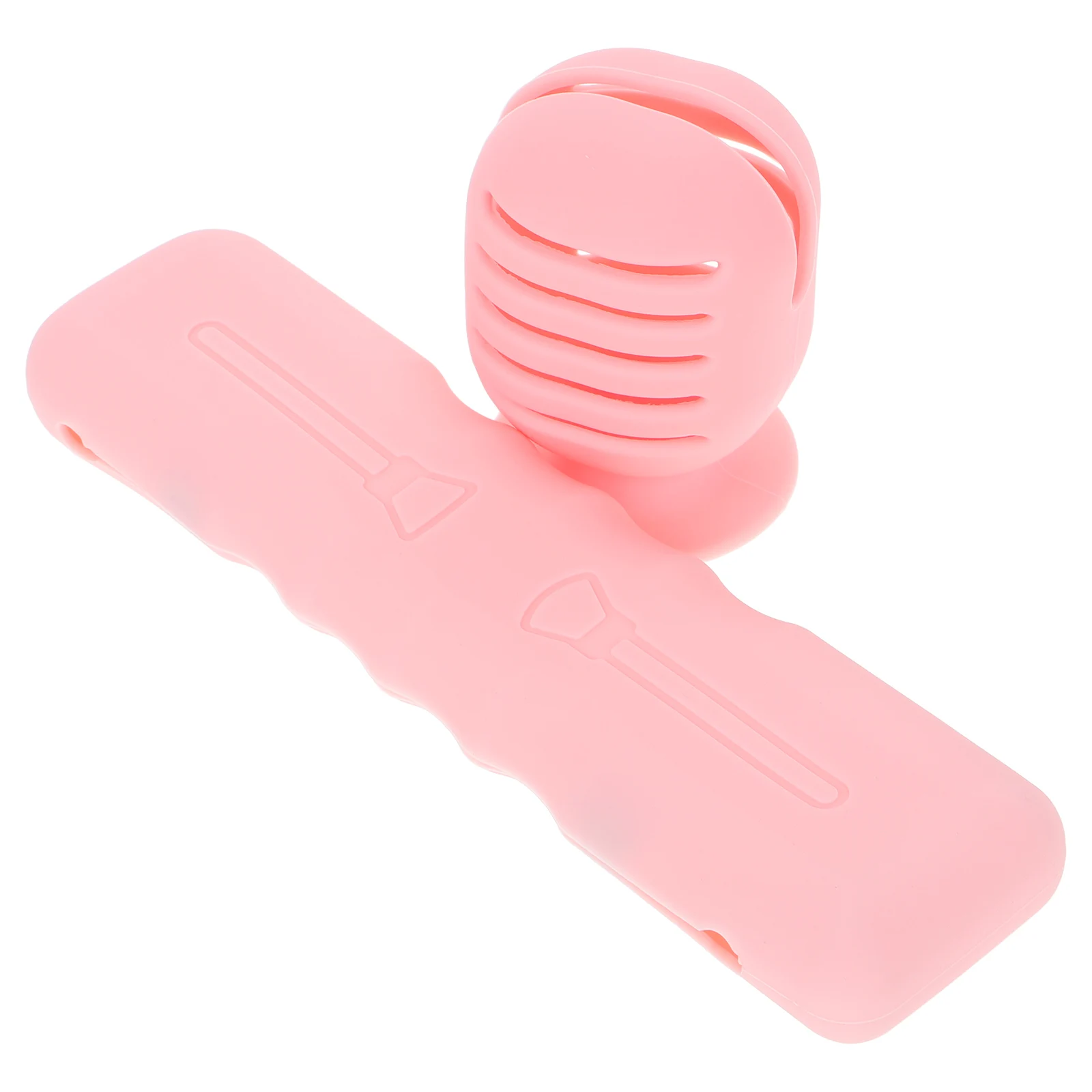 

2Pcs Makeup Brush Storage Bag Silicone ganizer Travel Case Lipstick Pouch Beauty Sponge Holder Tool Kit