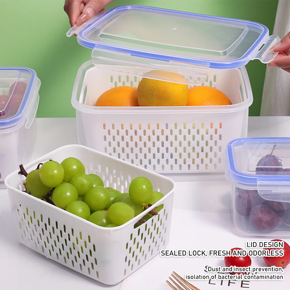 Produce Storage Containers For Fridges Keep-Fresh Longer Modern Refrigerator Organization