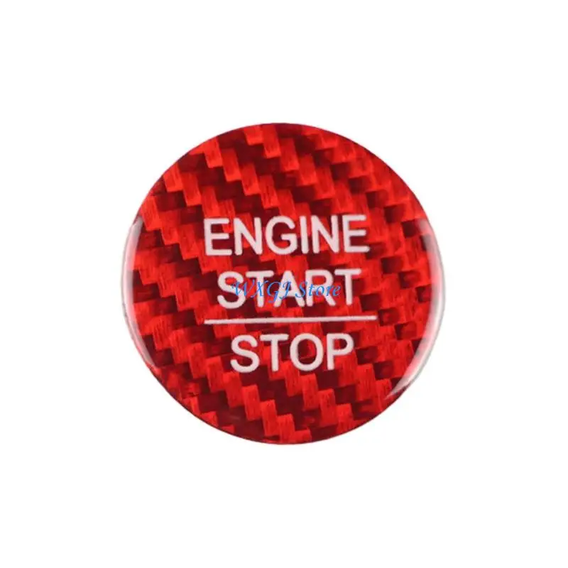 37JE Decorative Push Button Trim Cover Sticker for Smooth Dashboard Button Areas