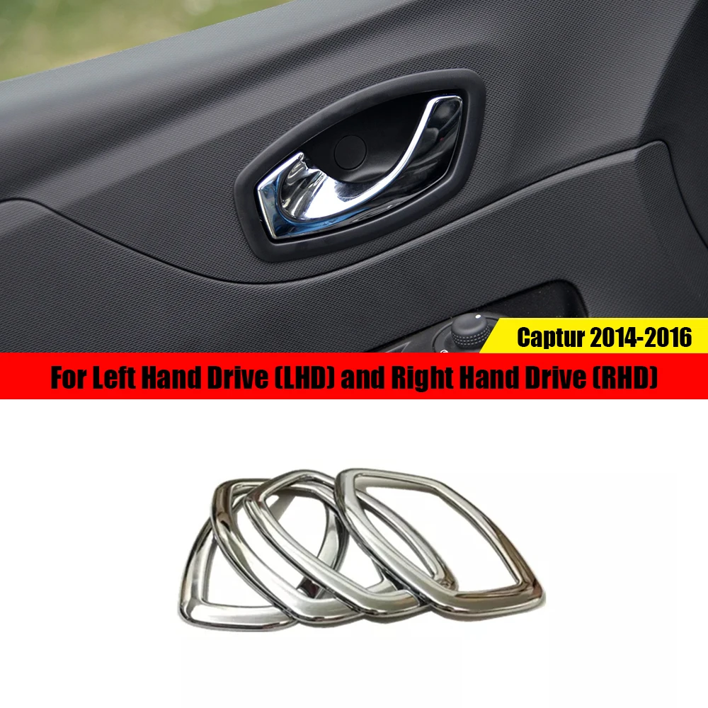 ABS Chrome Interior Accessories For Renault Captur 2014 2015 2016 Car Reading Lampshade panel Dashboard Air Vent Cover Trim