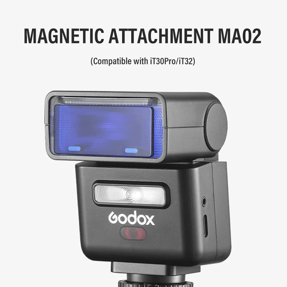 Godox IFlash Magnetyczne mocowanie MA01 MA02 Zestaw filtrów kolorowych i dyfuzorów do lamp błyskowych IM20 IM22 IT20 IT22 IT32 — zdjęcie produktu 2
