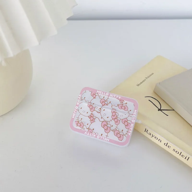 Sanrio, Hello Kitty Чехлы для наушников Airpods 1/2 3 Pro силиконовый защитный чехол для Bluetooth наушников мультяшный противоударный корпус