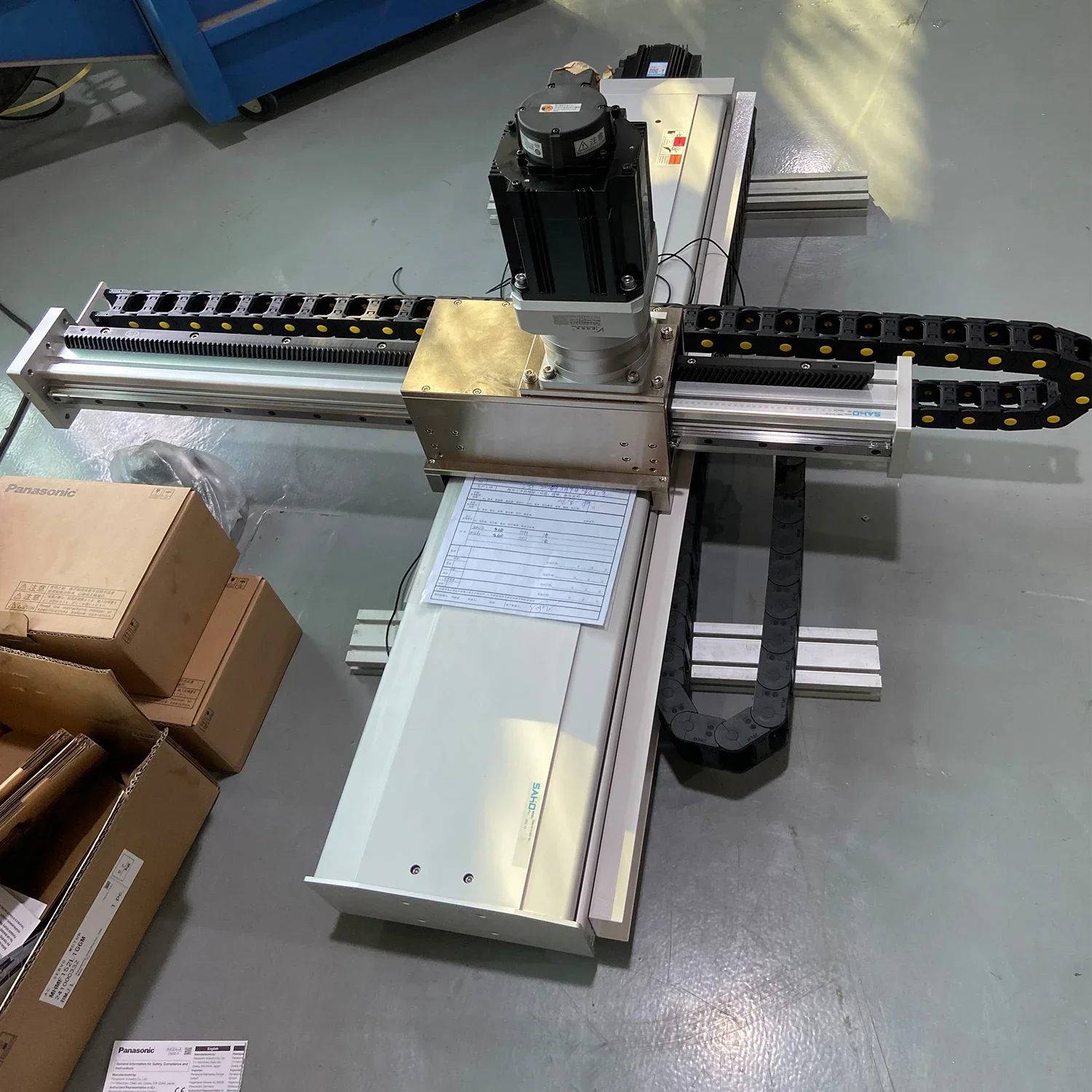 YZ Customizable Multi-Axis XYZ Gantry Arm Motorized Table with Linear Guides for Efficient Multi-Axis