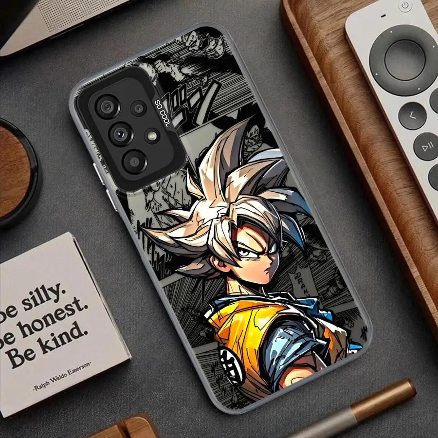 Casing untuk Samsung Galaxy A35 A26 A36 A53 A71 A72 A51 A56 A73 A55 A54 A52 Dragon Ball Son Goku Keren