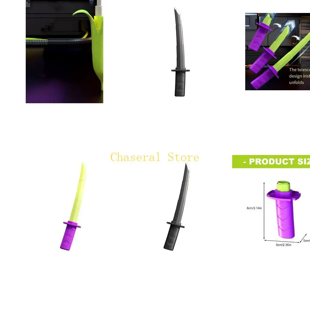 E7CE Bananenzwaarden Speelgoed Stressverlichter Intrekbare Wortelzwaarden Rekwisieten voor kinderen