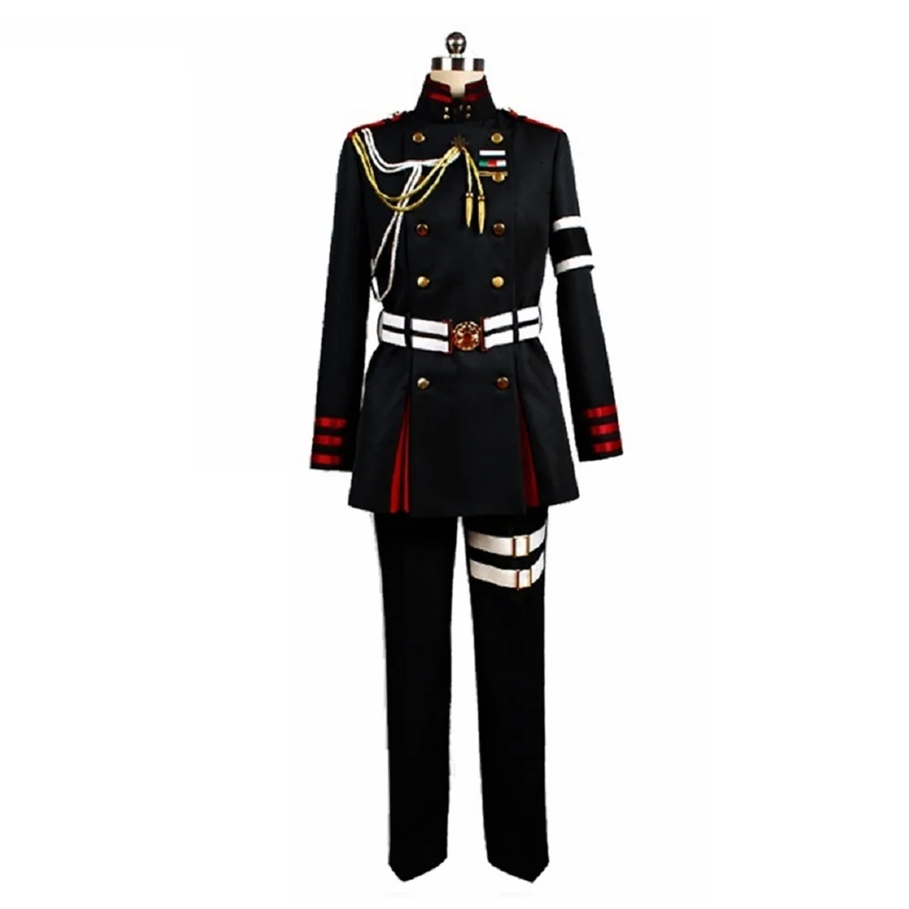 Unisex Anime Cos Guren Ichinose Military Cosplay Costume Halloween Uniform Custom Size