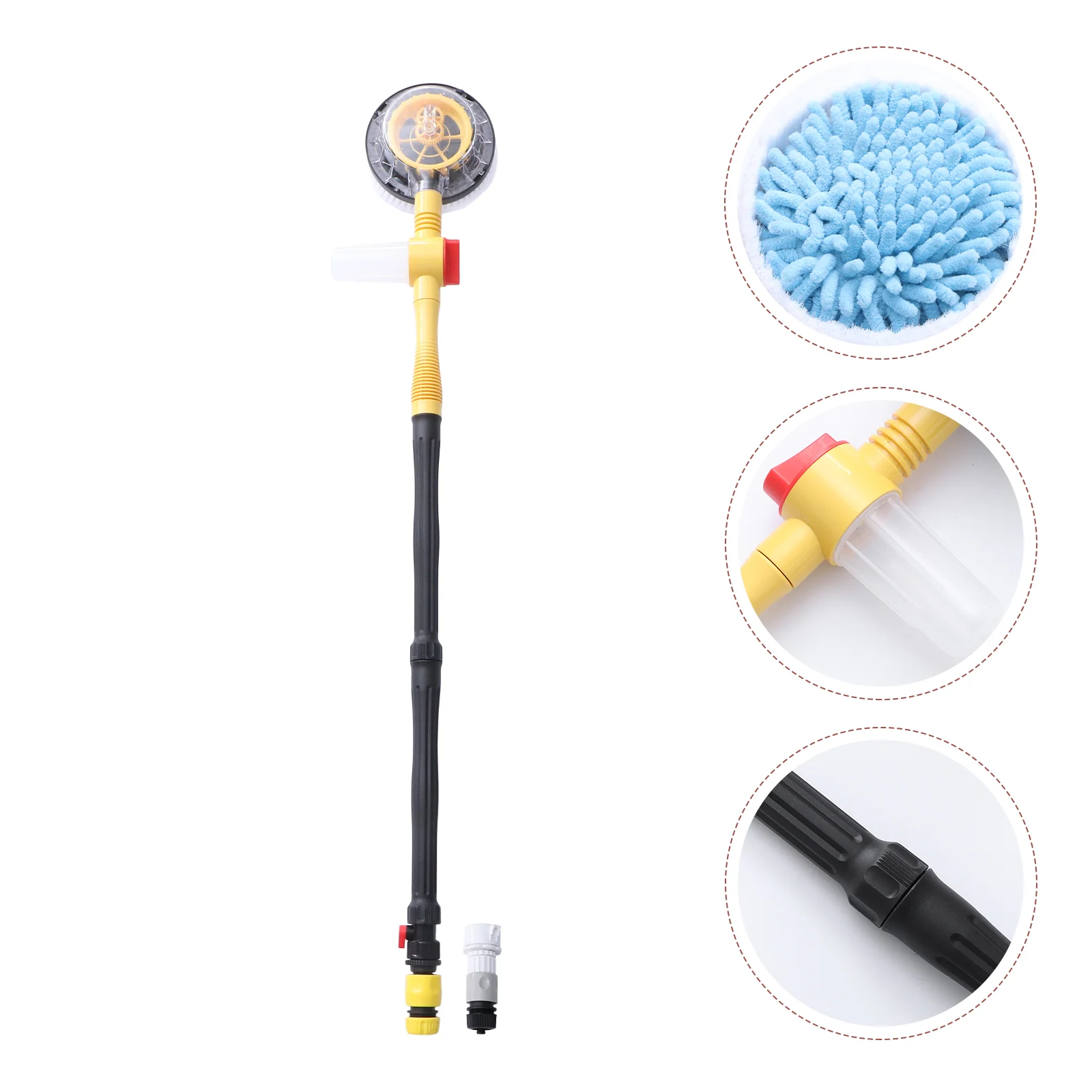 120 Cm Automatic Rotary Car-washing Brush Rotating Car-cleaning Telescopic Household