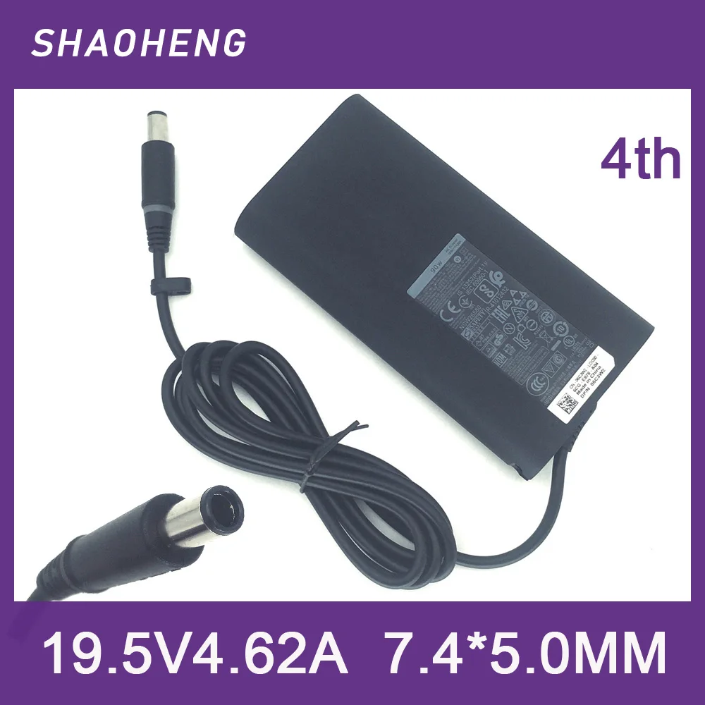 Adaptador AC genuíno 19.5V 4.62A 90W para Dell Vostro 3550 3555 3560 3700 3750 A840 A860 A860n Fonte de alimentação para laptop
