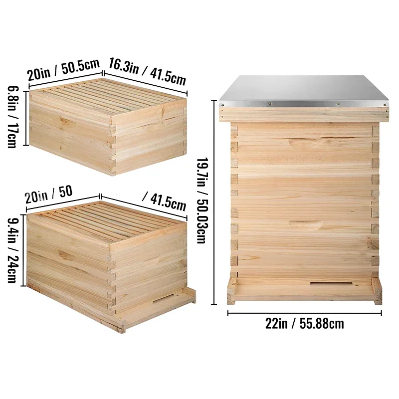 Beekeeping Equipment Bee Hive 10 Frame Bee Box