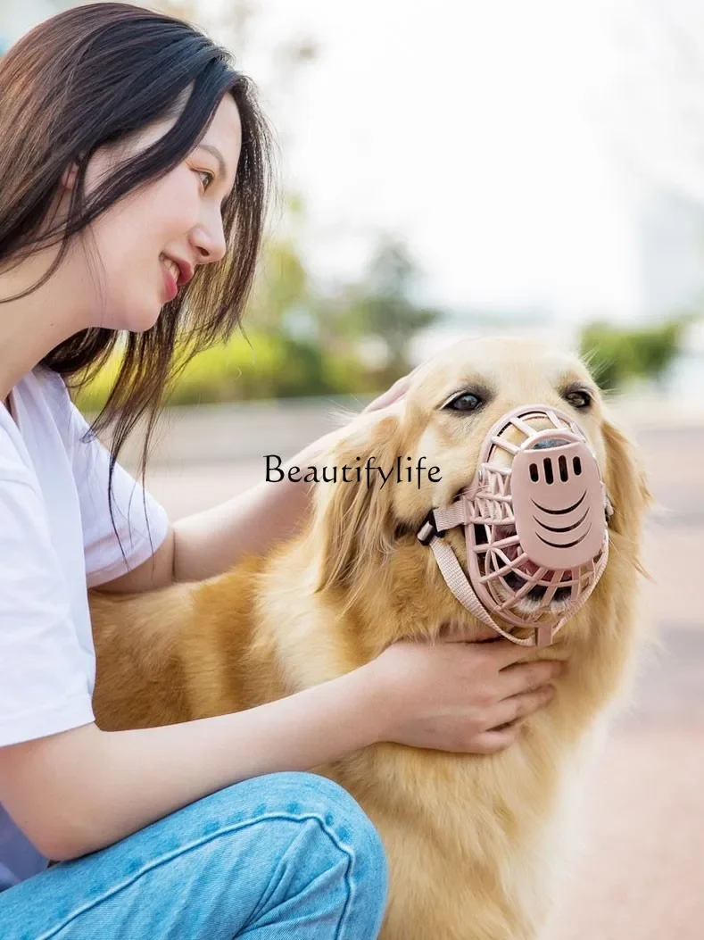 

Y Muzzle Dog Mesh Mask Anti-Biting/Anti-Barking Inhabit Adjustable Bark Stopper Large, Medium and Small Muzzles