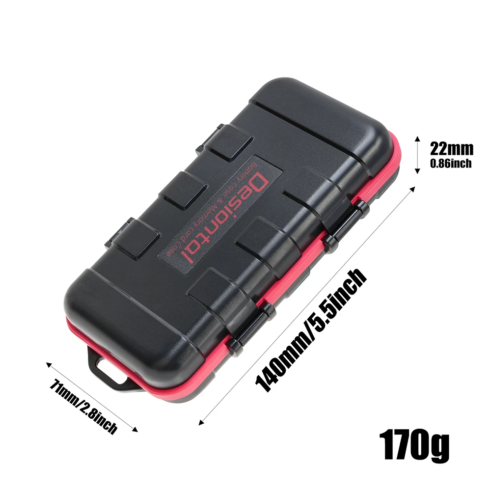 Camera Waterproof Battery Box For Canon LP-E6 LP-E17 For Sony NP-FZ100 NP-FW50 Nikon EN-EL15 Battery Case SD CF Memory card case