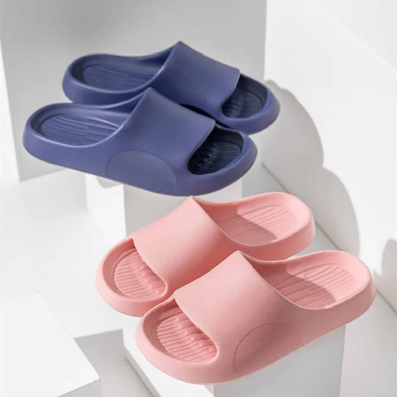

Women Summer Slippers Indoor Outdoor EVA Soft Casual Men Beach Sandals Bathroom Flip Flops Couples Non-Slip Flats Home Slides